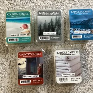 Kringle Candle Wax Melts lot of 5 NEW